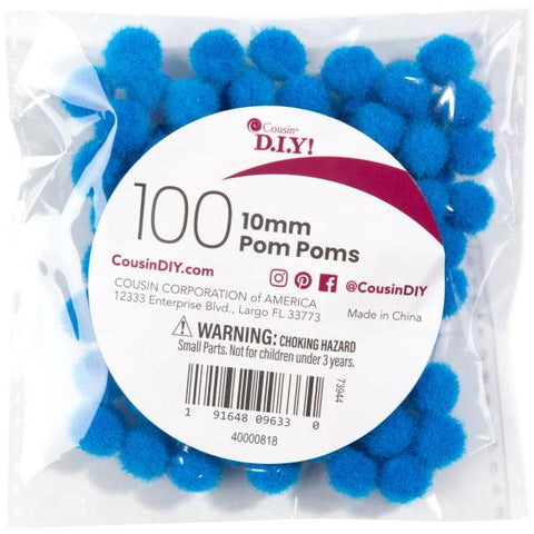 Royal Blue Pom Poms