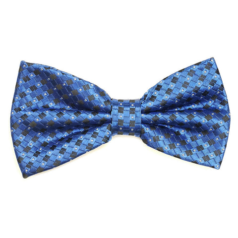 Checkered blue bowtie