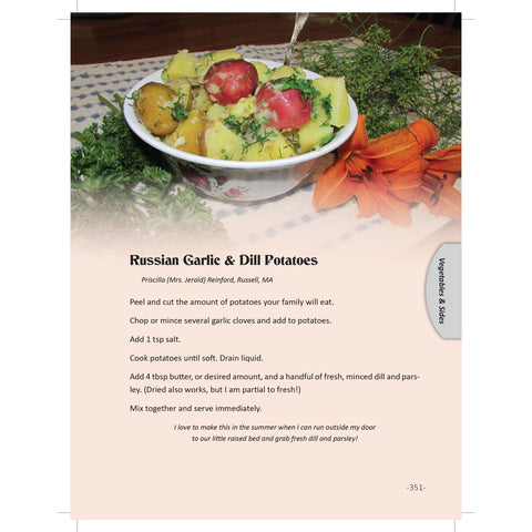 Inside of cookbook page