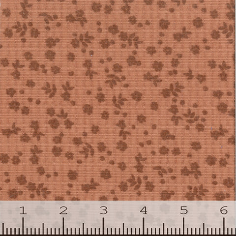 rust, Angela Pointelle Rib Knit Fabric FA147