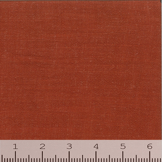 Linen Blend Solid Color Fabric 119 rust