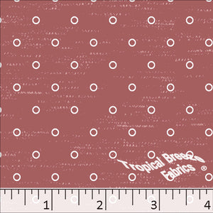 Standard Weave Dots Print Poly Cotton Fabric 6087 rust