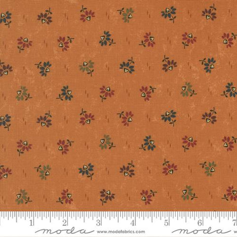 rust, Wheatland Collection Coneflowers Cotton Fabric 9793