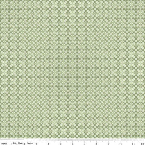 sage, Winged Medley Collection Tile Cotton Fabric C15916