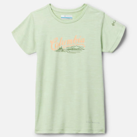 Safe Leaf Scripted Scene Girls' Mission Peak Short-Sleeve Graphic Tee 1989661