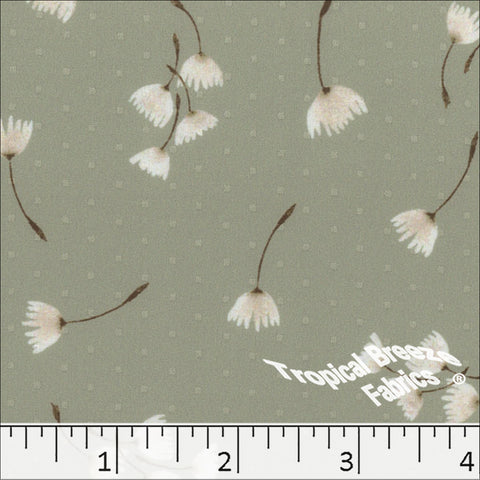 sage green, Mini Dot Print Dress Fabric 045511