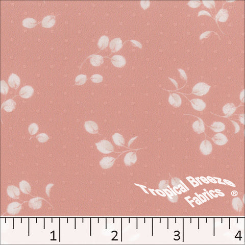 salmon, Mini Dot Print Dress Fabric 045513