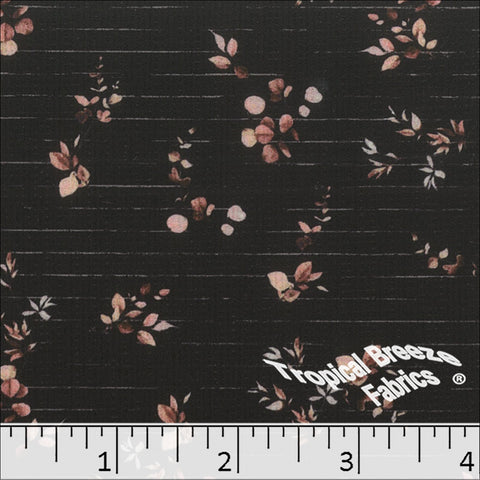 salmon, Pick Stripe Polyester Fabric 042526