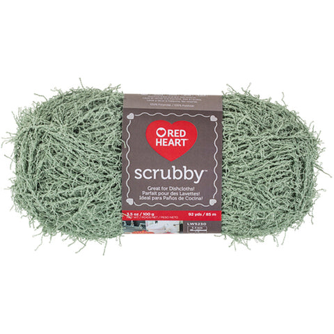 Green tea scrubby yarn for dishcloths