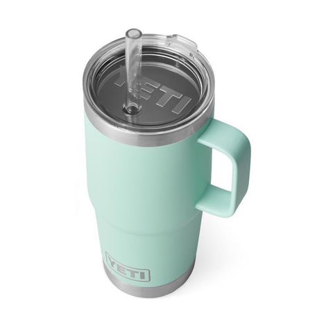 Seafoam Rambler 25 oz Travel Mug with Handle