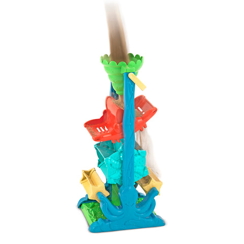 Sand toy in use