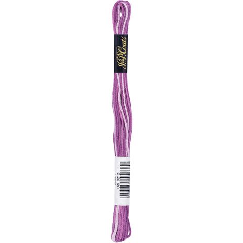 Shaded purple thread