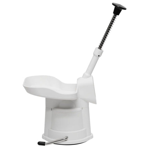 Side view of cherry pitter