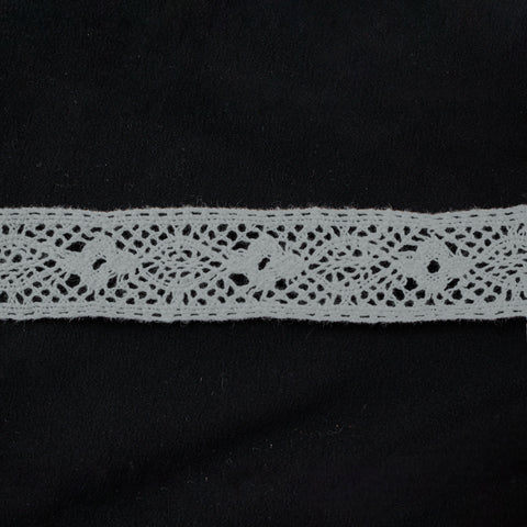 Silver cluny lace
