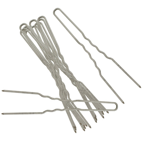 Uncoated hair pins.