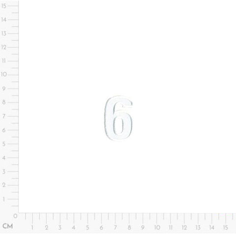 six, Number Applique M15491