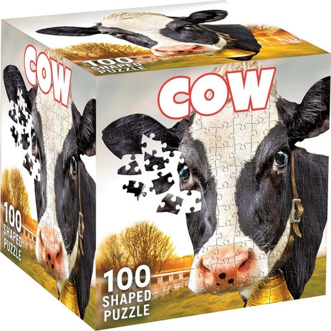 Cow 100 Piece Shaped Jigsaw Puzzle 12469 box