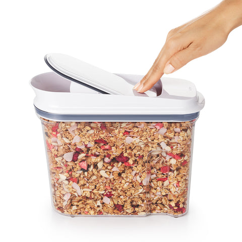Opening cereal dispenser