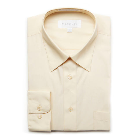 Marquis Boy's Long Sleeve Dress Shirt 005 soft butter