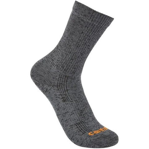 Carbon Heather Women's Lightweight Nylon Synthetic Blend Short Crew Sock SS9980