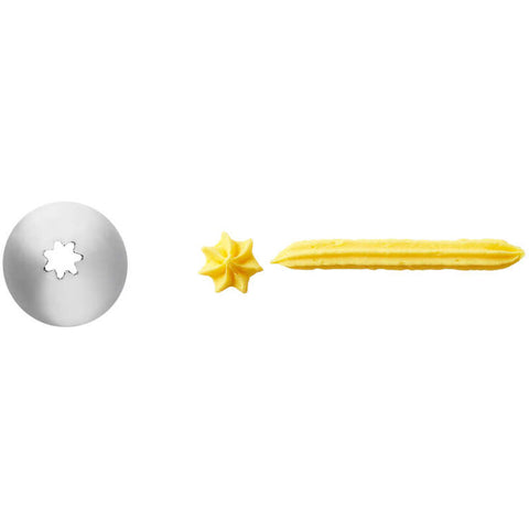 Star tip and frosting
