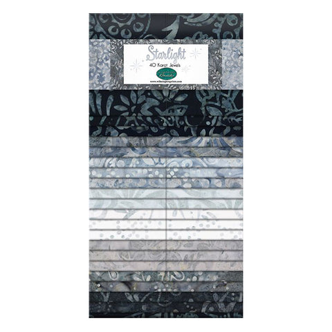 Pre-cut Cotton Fabric Karat Gems Strips 842 starlight