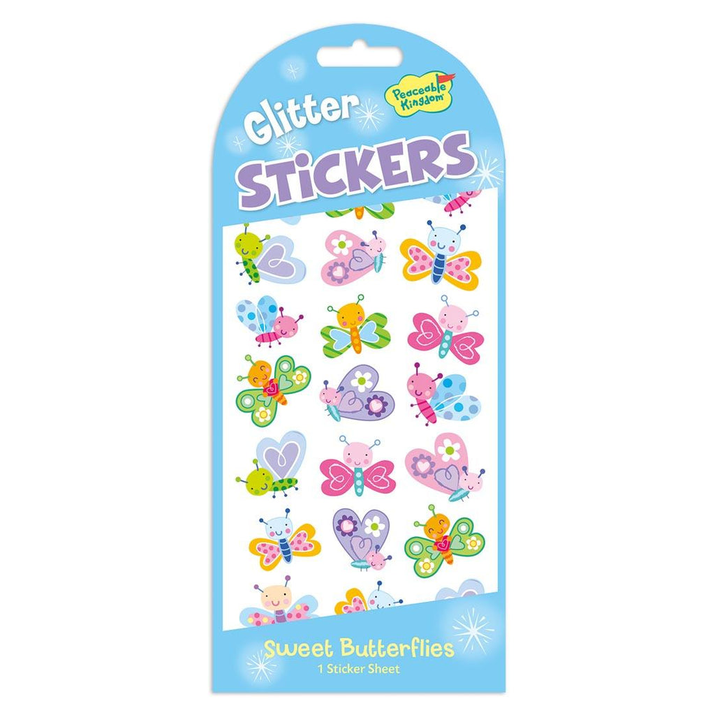 Lot of 2 Peaceable Kingdom Sparkly Glitter Fairy Stickers (48