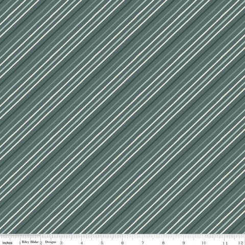 stone, Happy Fall Days Collection Stripes Cotton Fabric C16346
