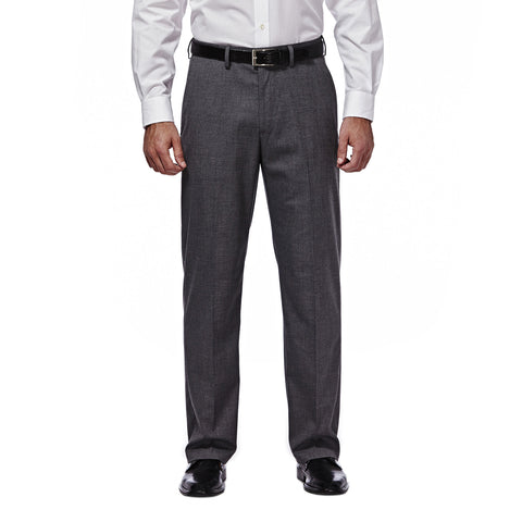 Charcoal gray Men's Premium Stretch Flat Front Suit Pants HY00182