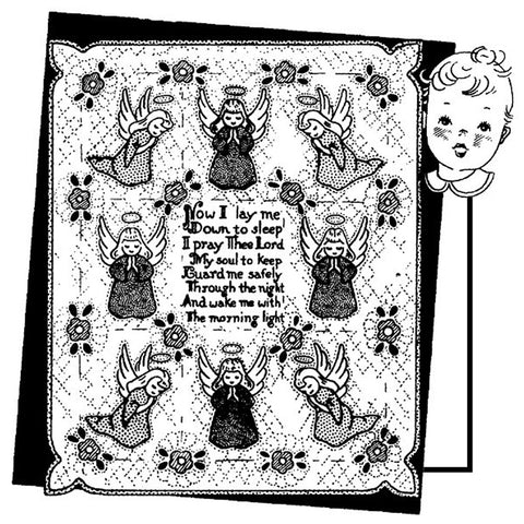 Angels and Prayer for Child's Quilt Iron-On Transfers