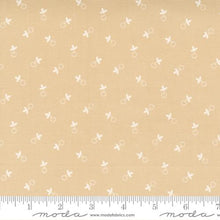 Cinnamon and Cream Collection Berry Leaf Cotton Fabric tan