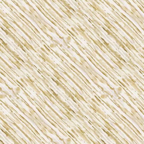 Coastal Sanctuary Collection Diagonal Sea Texture Cotton Fabric Tan