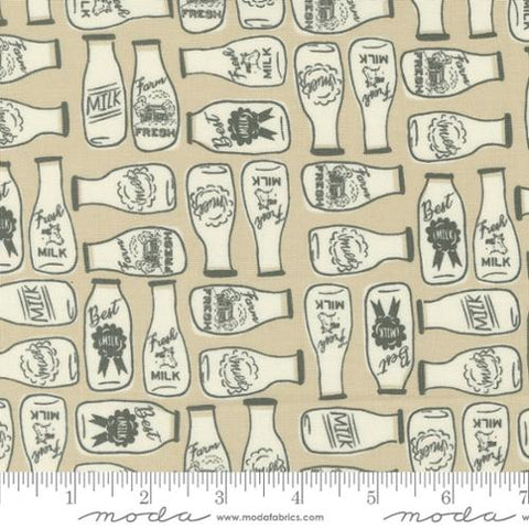 Tan, Farmstead Collection Milk and More Cotton Fabric 20904