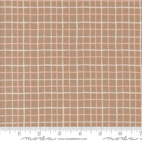 tan, Frivolity Collection Checks and Plaids Cotton Fabric 43195