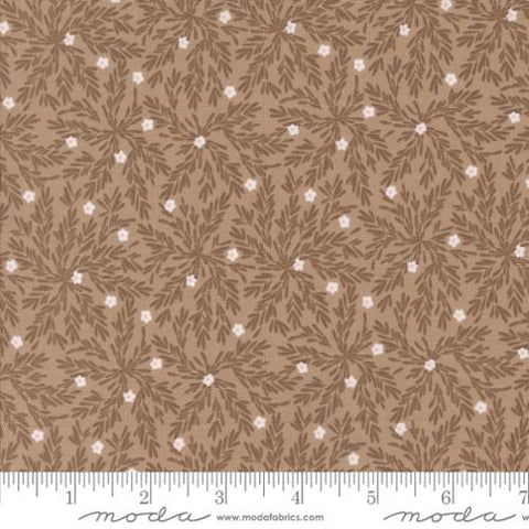 tan, Frivolity Collection Lichen and Moss Cotton Fabric 43194