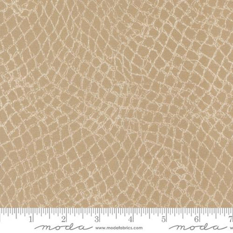 Longshore Collection Fishing Net Cotton Fabric 24613 tan