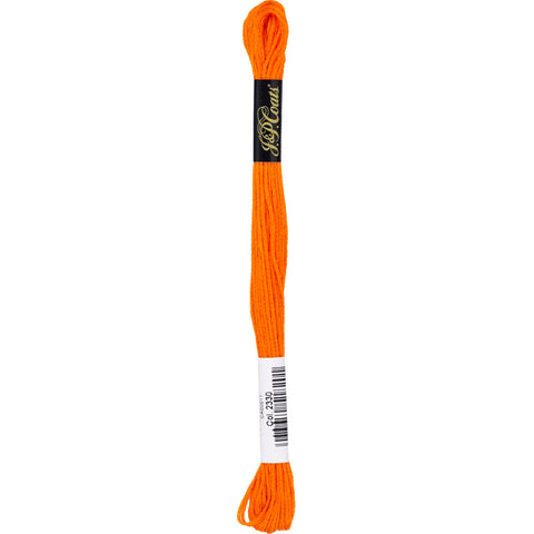 Tangerine skein embroidery floss