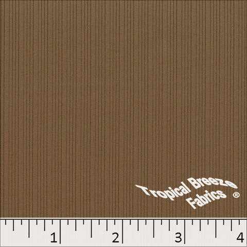 taupe, Ideal Rib Knit Polyester Fabric 32351
