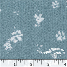 Chevron Crepe Knit Print Fabric 32932 teal
