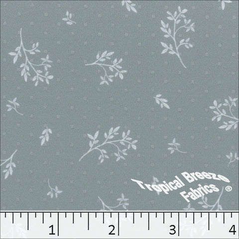 teal, Mini Floral Dot Print Fabric 045510