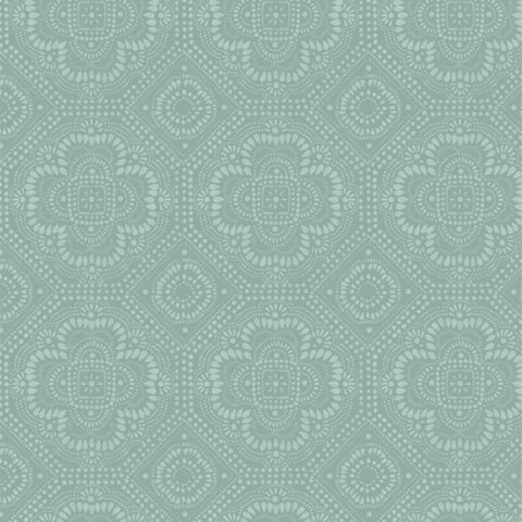 Season's Study Collection Grid Cotton Fabric 17840 teal