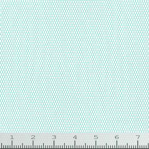 Teal mesh netting