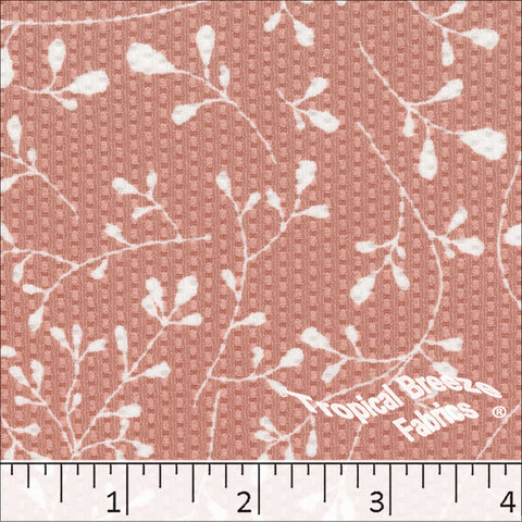 Terra Cotta, Bubble Knit Print Dress Fabric 578511