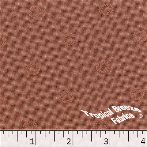 terra cotta, Swiss Circle Polyester Knit Fabric 323544