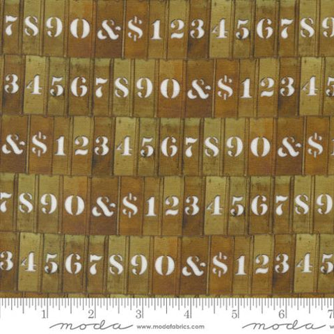 Curated in Color Collection Small Patchwork Cotton Fabric 7461 texts and words