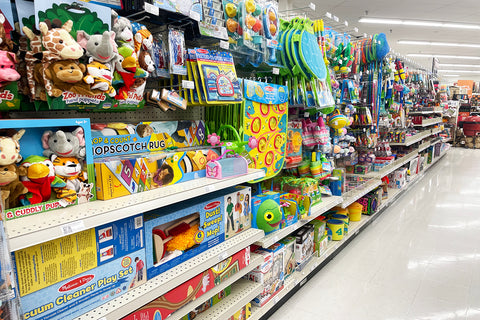 aisle of children's toys