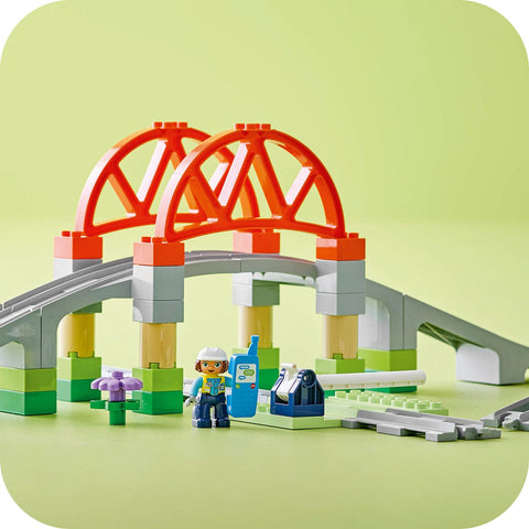 LEGO Duplo Town Train Bridge and Tracks Expansion Set 10426