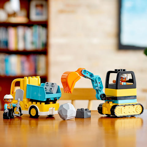 LEGO Duplo Construction Truck & Tracked Excavator Building Toy 10931