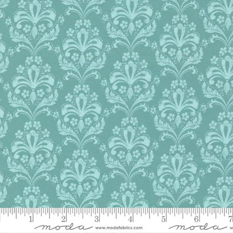 Garden Society Cotton Fabric Collection turquoise