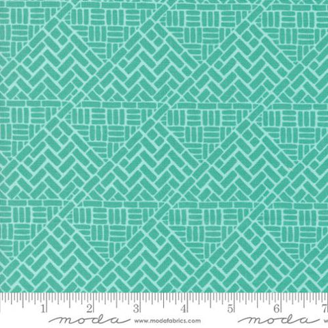 Tango Collection Mosaic Cotton Fabric 27338 turquoise